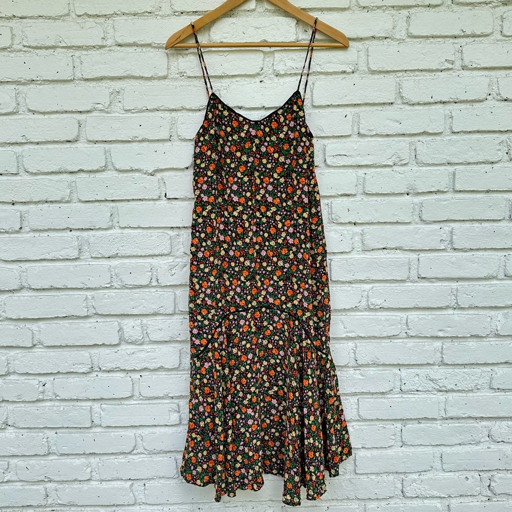 GANNI Joycedale slip dress 100% silk size XS (fits like XXS) - Picture 9 of 14